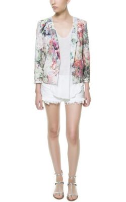 Floral Printed Blazer