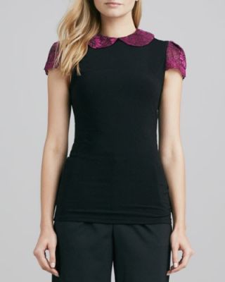 Floral-Print & Solid Top