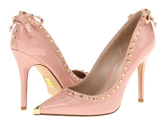 Floriku Studded Pumps in Mint