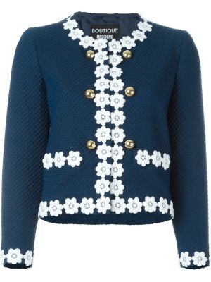 flower trim cropped jacket