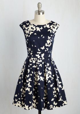 Fluttering Romance Dress in Butterfly Silhouettes