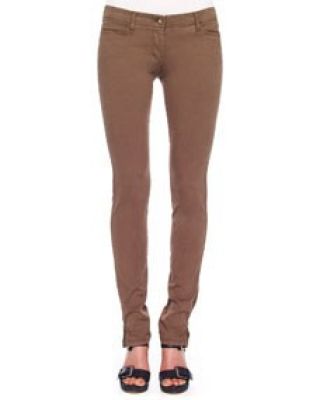 Garment-Dyed Skinny Pants