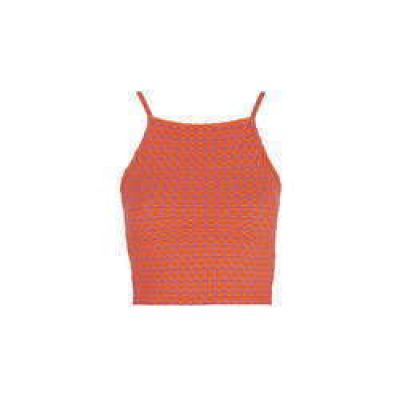 Geometric Jacquard Crop Top