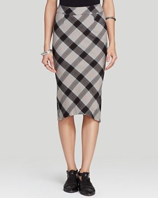 Geometric Precision Pencil Skirt