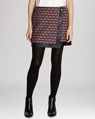 Geometric Wrap Skirt
