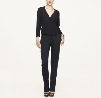 Georgette Voletta Wrap Top