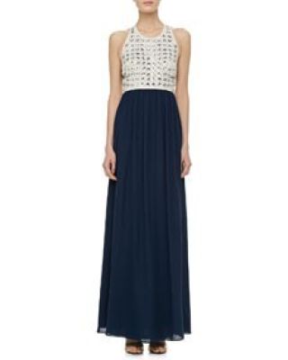 Gidget Crystal Stud Long Dress