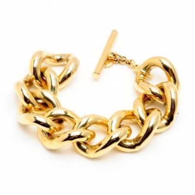 Gold Chain Link Bracelet