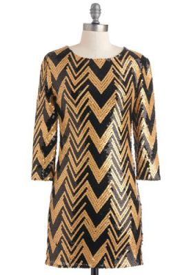 Gold Lang Syne Dress