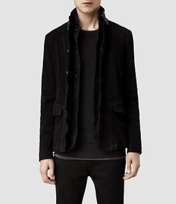 Graft Leather Blazer