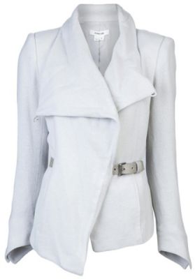 Gray Belted Blazer