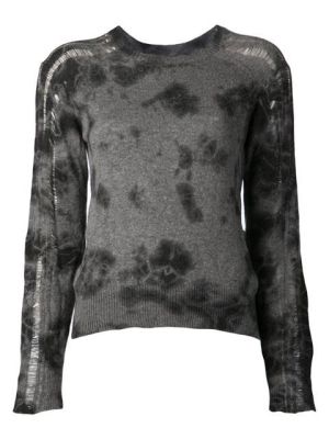 Gray Raglan Pullover Sweater