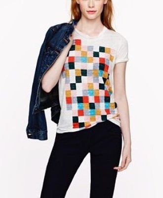 Grid Block Tee