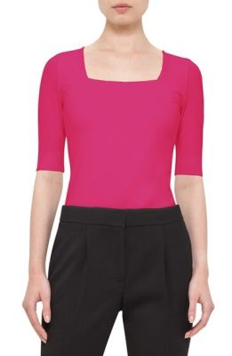 Half Sleeve Square Neck Tee