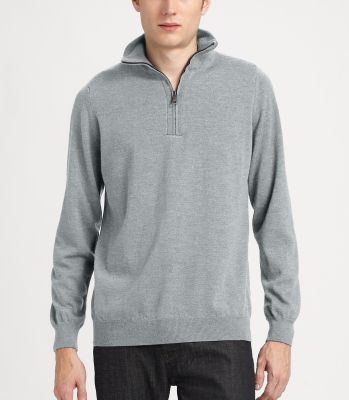 Half-Zip Wool Sweater