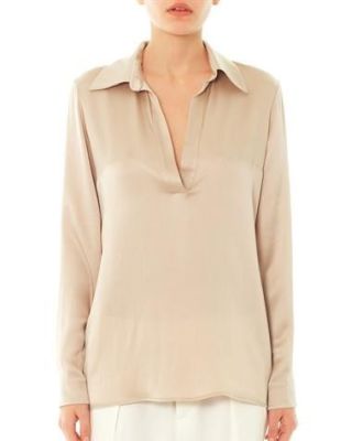 Hammered-Silk Shirt