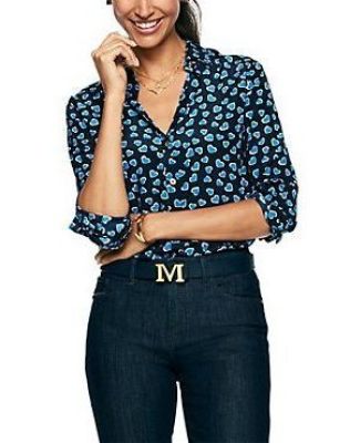 Hearts Aflutter Silk Shirt
