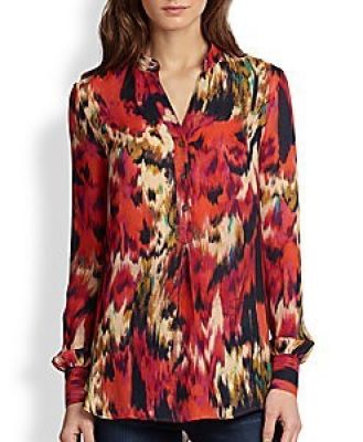 Henley Silk Blouse