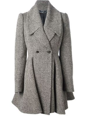 Herringbone Double Breasted Coat