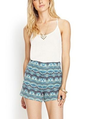 High-Waisted Art Deco Shorts