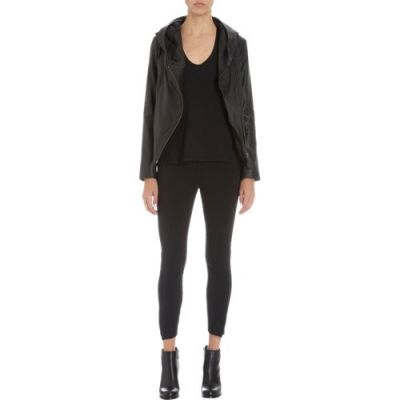 Hooded Leather Jacket