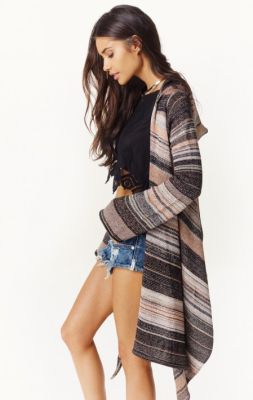 hooded sweater wrap