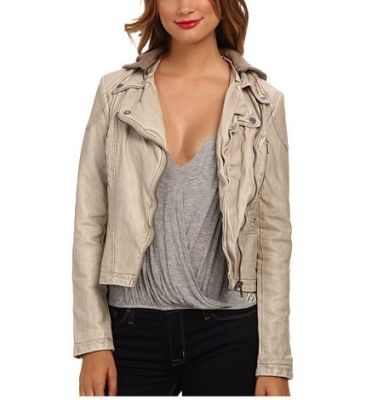 Hooded Vegan Moto Jacket