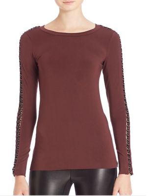 Houston Chain-Link Long-Sleeve Top