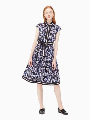 hydrangea cotton shirtdress