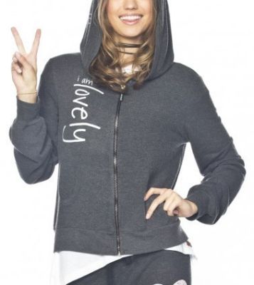 I am Lovely Black Comfy Hoodie
