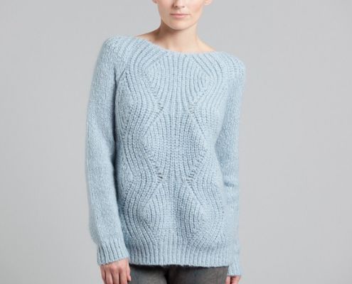 Iced Blue Chunky Ginger sweater