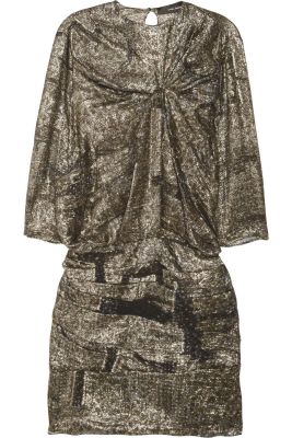 Ilona Metallic Jacquard Dress