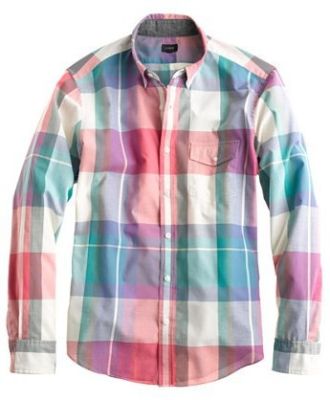 Indian Cotton Shirt in Muslin Plaid