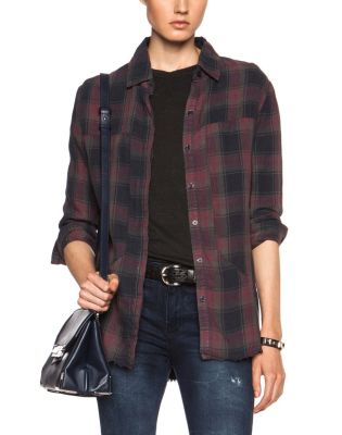 Industrial Button Up Linen Top