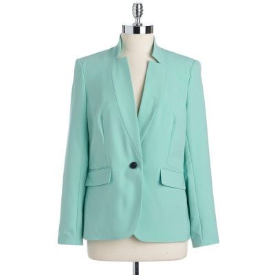 Inverted Notch Collar Blazer