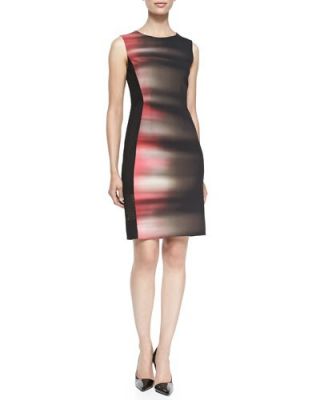 Isabella Sleeveless Velocity 5-Print Dress