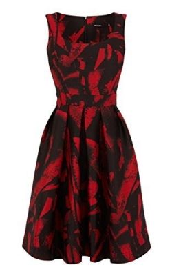 Jacquard full skirted dress