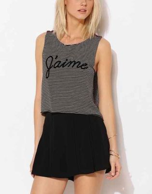 J'aime Stripe Muscle Tee