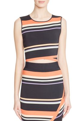 Jeenie Tribal Stripe Crop Top