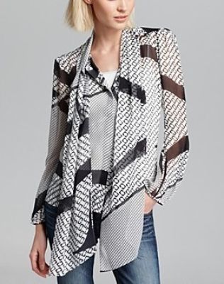 Jezebel Tie Neck Blouse