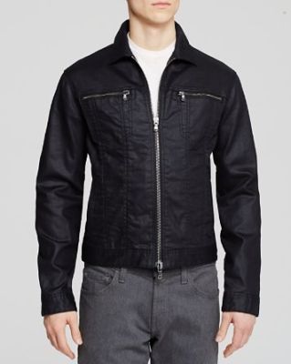 John Varvatos Denim Zipper Jacket