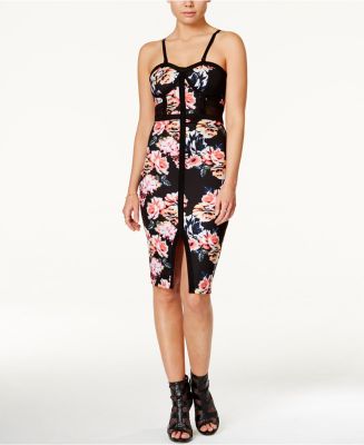 Juniors' Printed Bodycon Dress