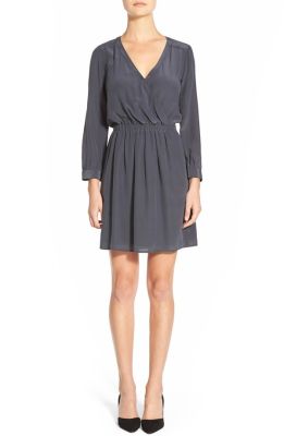 'Kali' Silk Surplice Dress