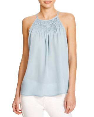 Kealy Embroidered Silk Top