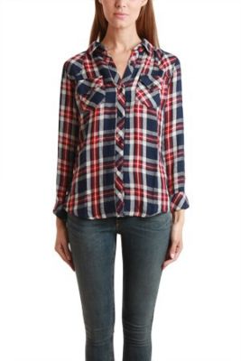 Kendra Plaid Button Down Shirt