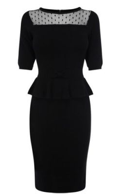 Knit Peplum Dress