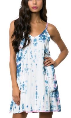 Kwando Tie-Dyed in White Dress