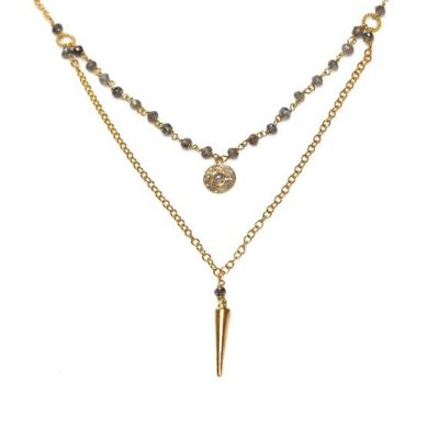 Labradorite Stacking Necklace