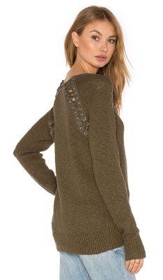 Lace Back Sweater