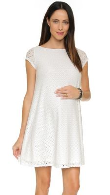 Lace Maternity Swing Dress